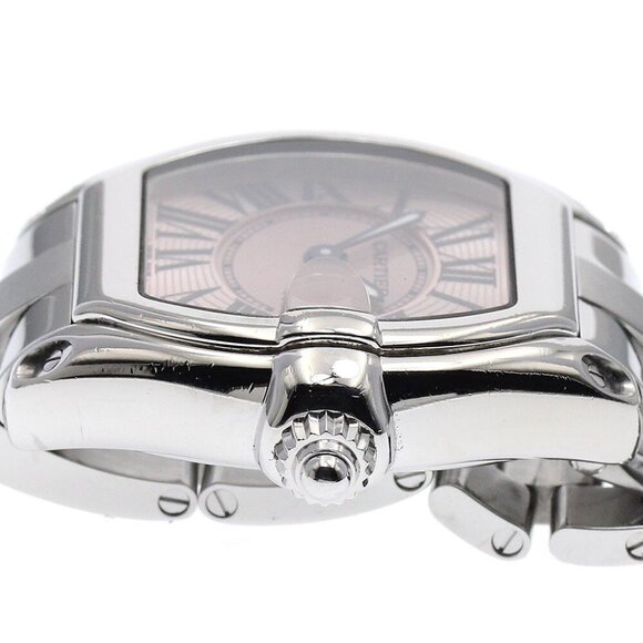 CARTIER Roadster SM W62017V3 Date Pink Dial Quartz Ladies Watch_881598 - Picture 5 of 6